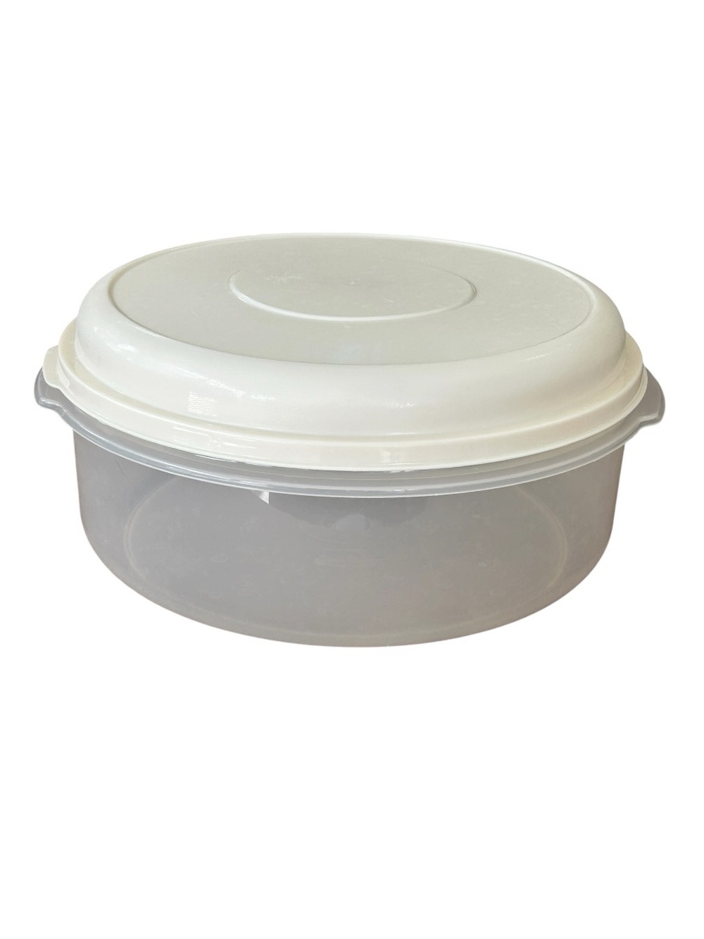 VTG Rubbermaid Servin' Saver #5 Large Round Storage Container 22 Cup Almond Lid